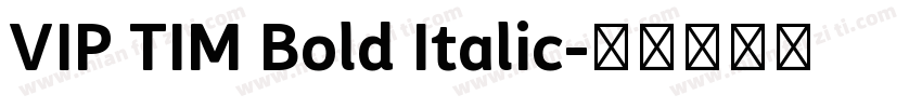 VIP TIM Bold Italic字体转换